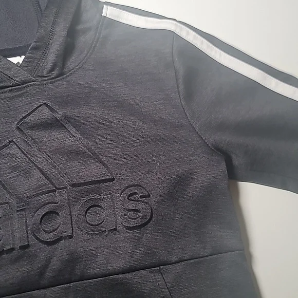 3/$30 ADIDAS Dri-Fit Pullover Hood Stripes Originals Embossed - Picture 3 of 6